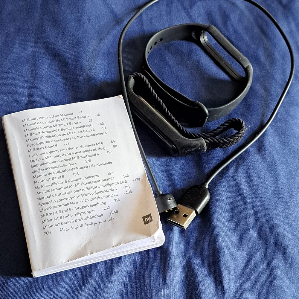 Used Mi Smart Band 6 with Black Strap